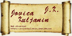 Jovica Kuljanin vizit kartica